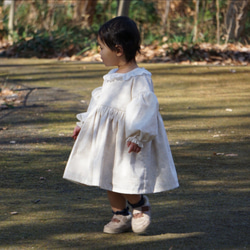 [再販][入園入学]キナリのレースとリボンのワンピース 9枚目の画像