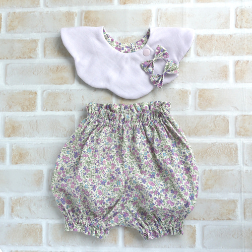 送料無料】リニューアル再販 『吊りベルトかぼちゃパンツ&スタイ