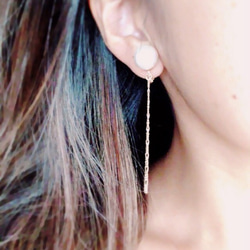 cotton pearl earring 1枚目の画像