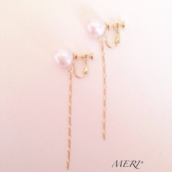 cotton pearl earring 3枚目の画像