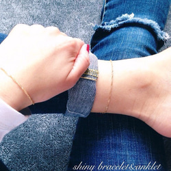 ☆shiny simple bracelet & anklet 1枚目の画像