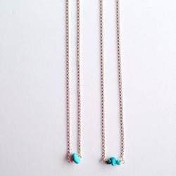 2type turquoise necklace 14kgf 1枚目の画像