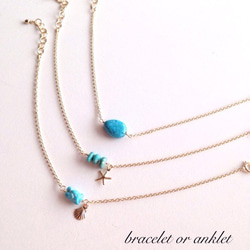 再販×20♡sea blue anklet 3枚目の画像