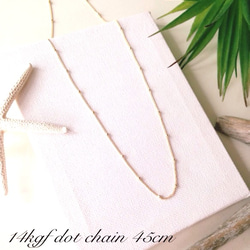 再販×30 14kgf dot chain necklace 45 2枚目の画像