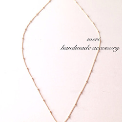 再販×30 14kgf dot chain necklace 45 3枚目の画像