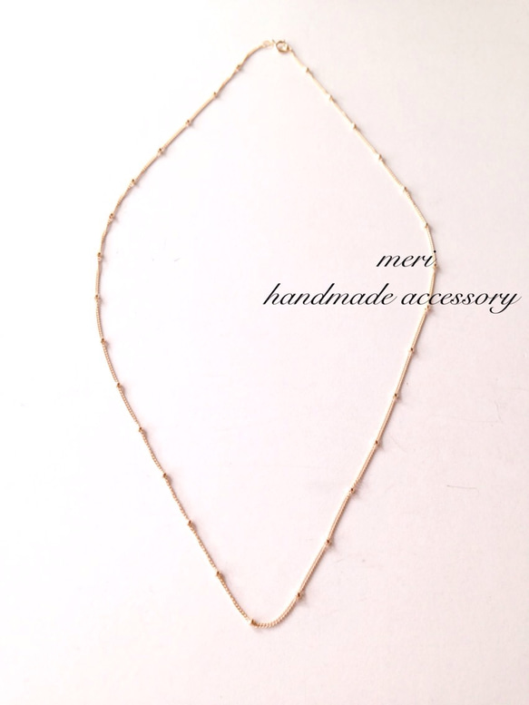 再販×30 14kgf dot chain necklace 45 3枚目の画像