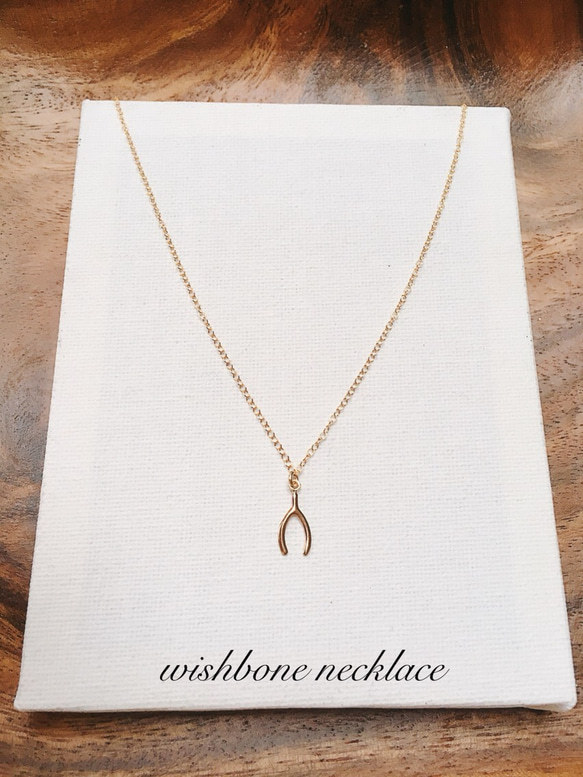 再販×30 wishbone necklace 1枚目の画像