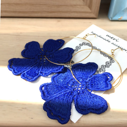 blue flower lace pierce 4枚目の画像