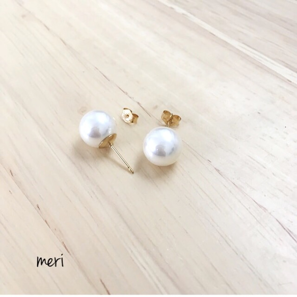 14kgf shell pearl pierce 10mm 3枚目の画像