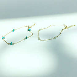 turquoise or pearl bracelet 3枚目の画像