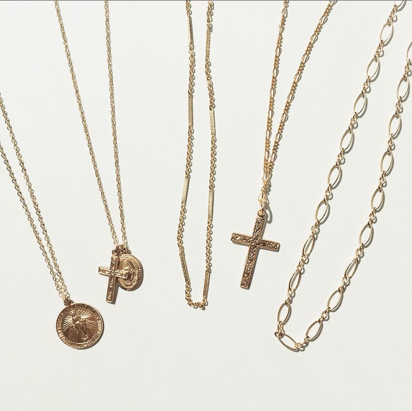 14kgf big cross necklace 5枚目の画像