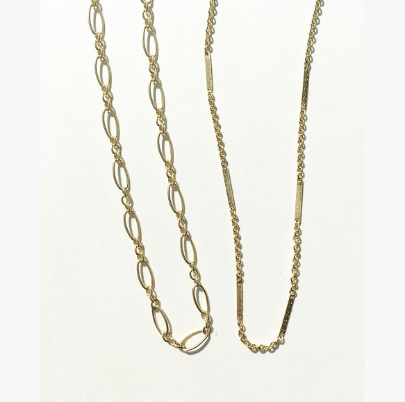 14kgf short＆long chain necklace 1枚目の画像