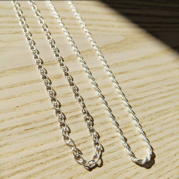 silver925 simple necklace 1枚目の画像