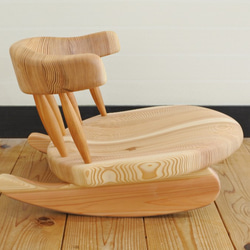 無垢材◆紀州スギのコシロッキング座椅子 7枚目の画像