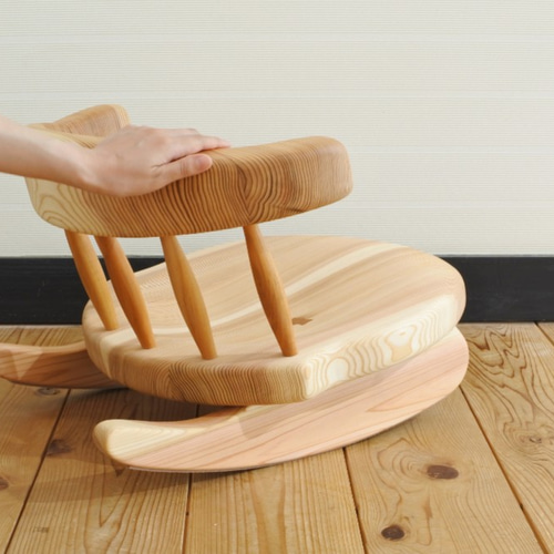 無垢材◇紀州スギのコシロッキング座椅子 椅子（チェアー）・スツール