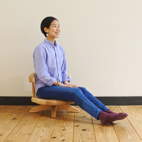jidanya様✨】木製回転座椅子 無垢材 ベージュ 木下家具 椅子
