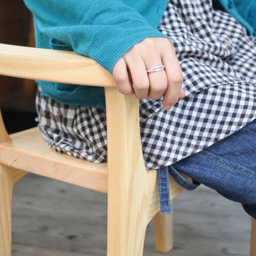 無垢材◇紀州ヒノキの玄関スツール 椅子（チェアー）・スツール G