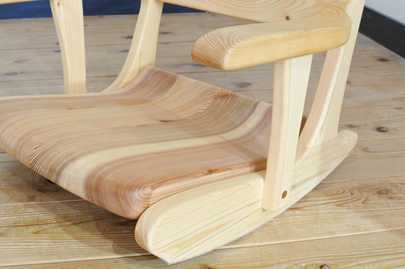 無垢材◆紀州材のロッキング座椅子 ありがとうございました