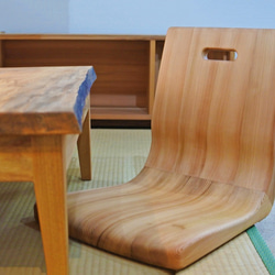 無垢材◆紀州スギの座椅子 1枚目の画像