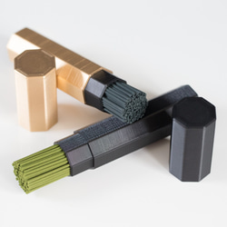 八角お線香ケース｜ブラック｜ゴールド｜あずき 6枚目の画像