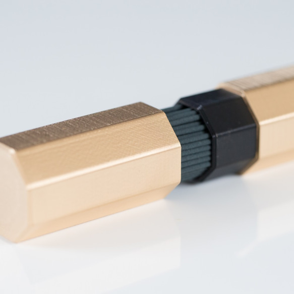 八角お線香ケース｜ブラック｜ゴールド｜あずき 8枚目の画像