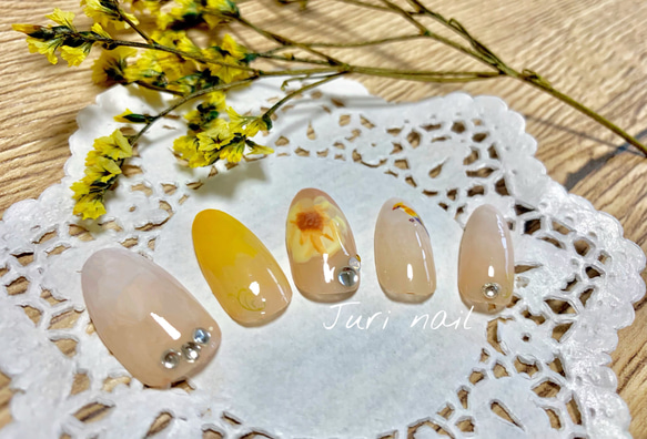 新品未使用　ネイルチップ5点セット　りり 新サイズのレギュラーオーバルで製作の画像です🩷 チーク