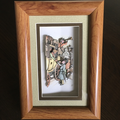 ANTON PIECK シャドーボックス シャドーボックス 『旅立ち』アントンペック 立体・オブジェ