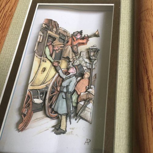 ANTON PIECK シャドーボックス シャドーボックス 『女王と赤ちゃん』アントンペック 立体