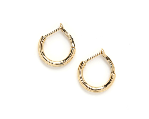 【格安・匿名配送】K18 イエローゴールド フープピアス 2mm×12mm 70726f647563742f32303232303830