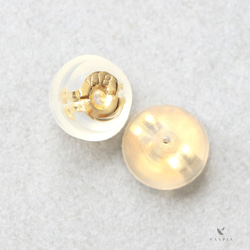 坦桑石和鑽石 K18 柱式耳環 ~Ello Lilas~ 十二月生日石 第8張的照片