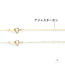 【日本製】K10YG（10K黃金）項鍊*螺絲鏈（總長40cm） 第3張的照片