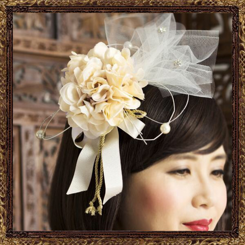 【良好品】 成人式 ウエディング 結婚式 振袖 純白の花嫁 花 白 和装髪飾り ヘアアクセサリー