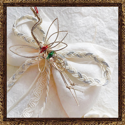 成年儀式、婚禮、半成年儀式、頭飾、白色、大人古董蝴蝶結京都美裝飾品(純白新娘) 第7張的照片