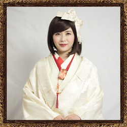 婚禮（日式婚禮） 新娘 成年儀式 日式服裝 髮飾 拍攝前 壽頭飾 絲帶 第4張的照片