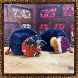 [售完只限B] 小雜貨 禮品 禮品 大正羅馬棕櫚貓袋 第1張的照片