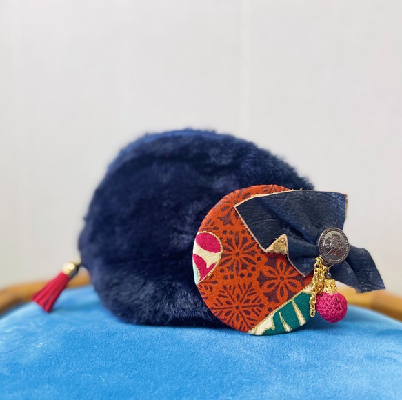 [售完只限B] 小雜貨 禮品 禮品 大正羅馬棕櫚貓袋 第4張的照片