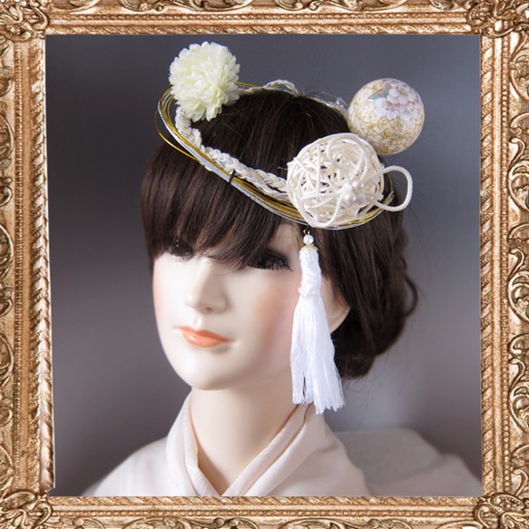 和服髮飾婚禮（日本結婚）壽頭飾土星【含改色費】 第2張的照片