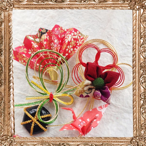 成年禮 婚禮 振袖 髮飾 水引大正浪漫 大和撫子的日本工藝裝飾品（鶴和氣球） [半訂單作品] 第8張的照片