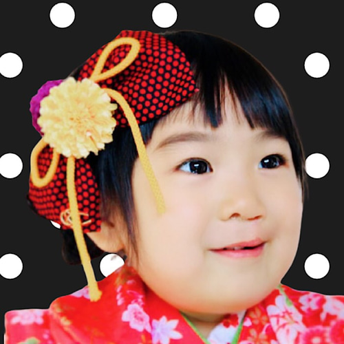 七五三　髪飾り　大正ロマンリボン　小梅ちゃんのチュールリボン 七五三 髪飾り 大正ロマンリボン 小梅ちゃんのチュールリボン