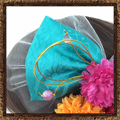 送料無料】成人式 卒業式 髪飾り リボン 花 和モダン 大正ロマン