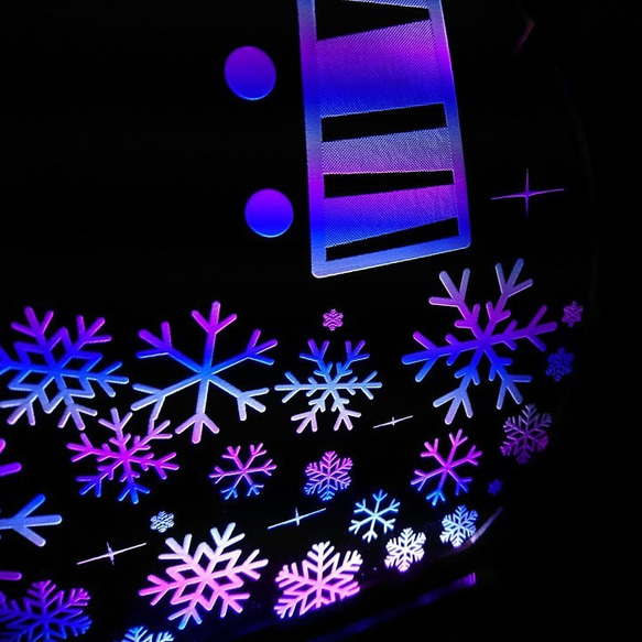 Creema限定　七色スノーマン　卓上LED　ディスプレイ 2枚目の画像