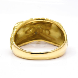 フクロウ　リング　18金　ゴールド　梟　指輪　メンズ　レディース　ユニセックス 5枚目の画像