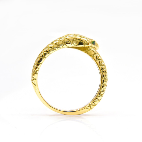 【受注生産】　ヘビ　リング　プラチナ　18金　ゴールド　ホワイトゴールド　ピンクゴールド　蛇　ユニセックス　指輪 7枚目の画像