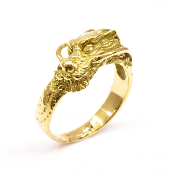受注生産】 龍 リング プラチナ 18金 ゴールド ホワイトゴールド