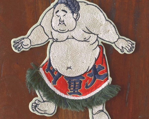 【浮世絵貼り絵アート】東洲斎写楽オマージュ／大童山土俵入り／和モダン 浮世絵貼り絵アート】東洲斎写楽オマージュ／大童山土俵入り／和