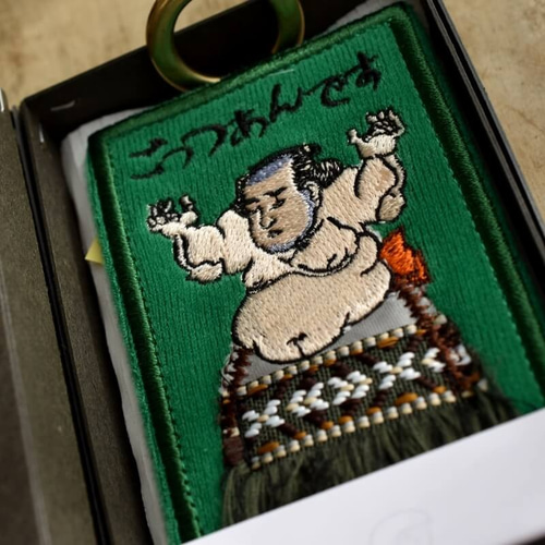 浮世絵_大江戸相撲[ごっつぁんです]相撲番付カード キーホルダー mimi 