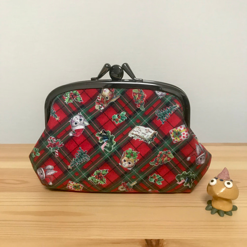 1872.ハンドメイド　14cmがま口ポーチ　マイリトルテイラー マイリトルテイラーがま口2個セット 1872.ハンドメイド 14cm