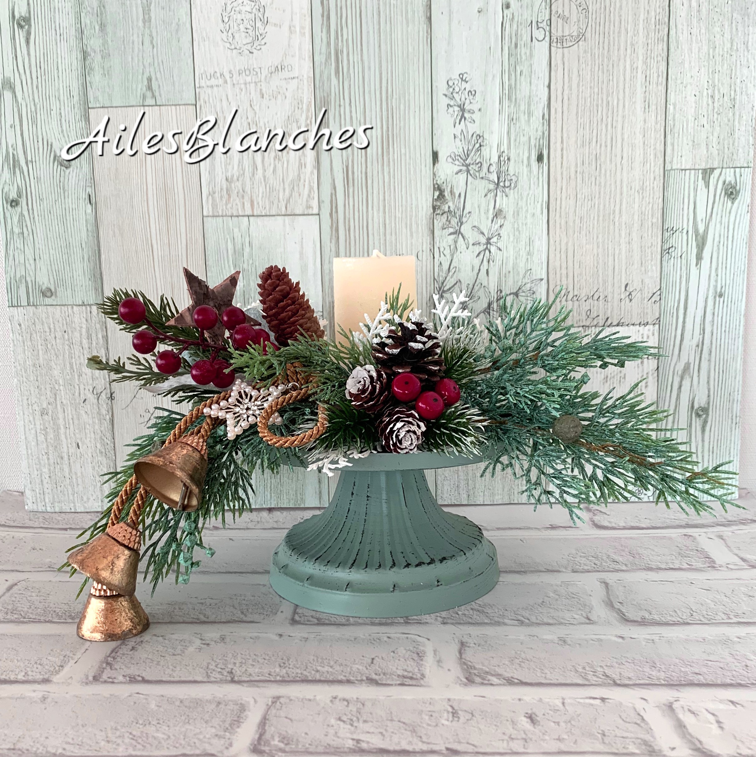 聖夜のキャンドルアレンジ creema限定