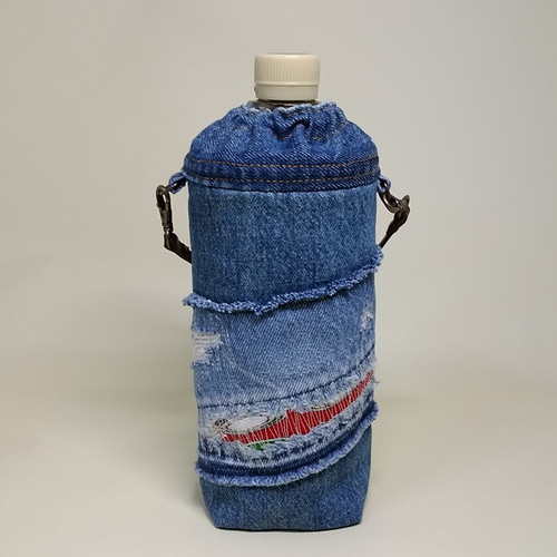 保冷ペットボトルホルダー デニムリメイク【全国送料無料