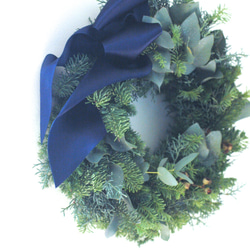 【受注制作】常緑樹のクリスマスリース 3枚目の画像